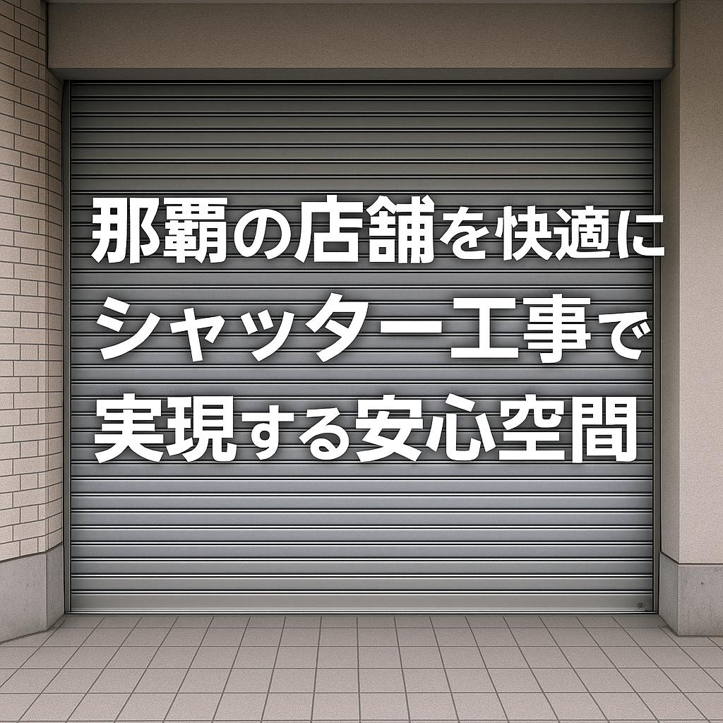 那覇の店舗を快適に！シャッター工事で実現する安心空間