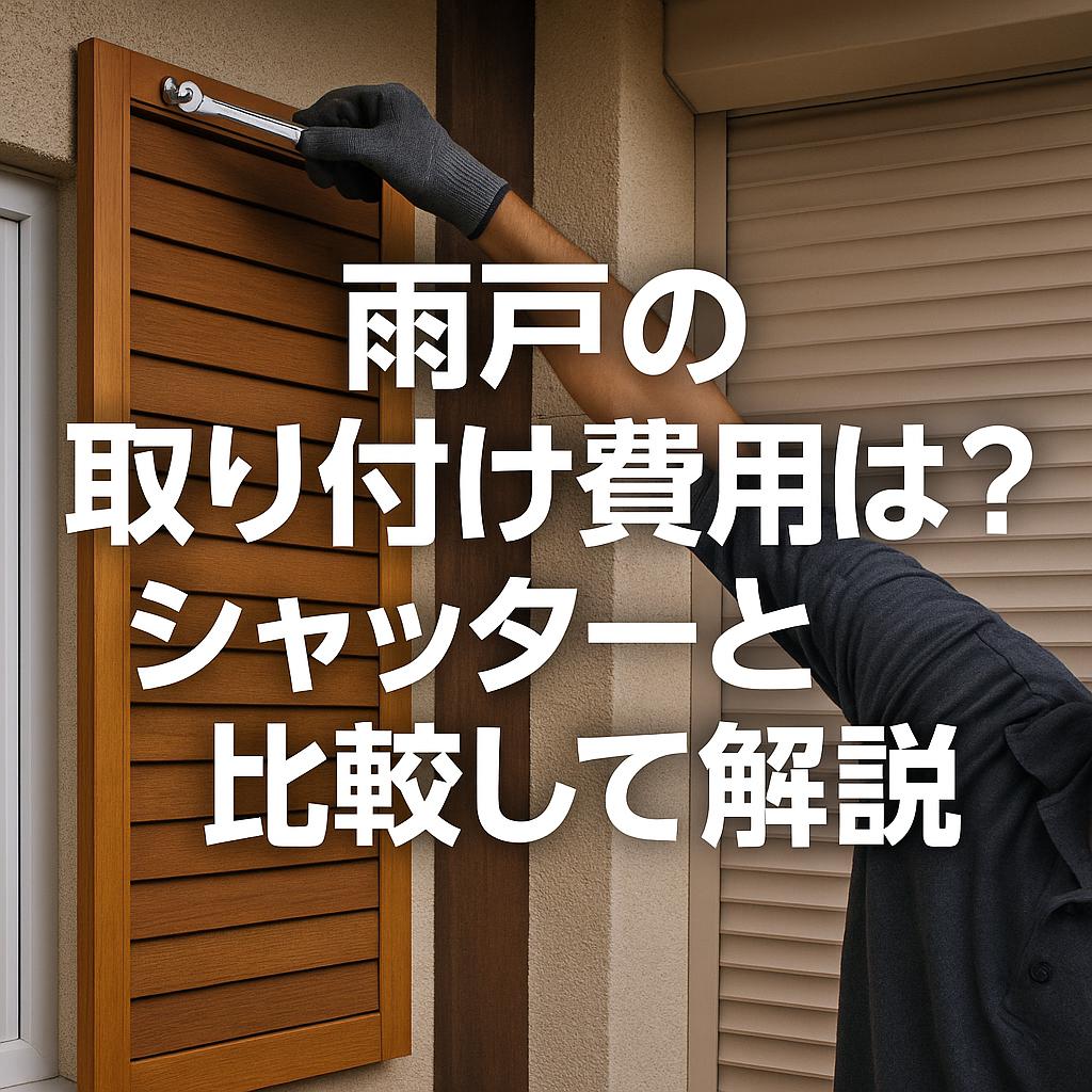 雨戸の取り付け費用は？シャッターと比較して解説